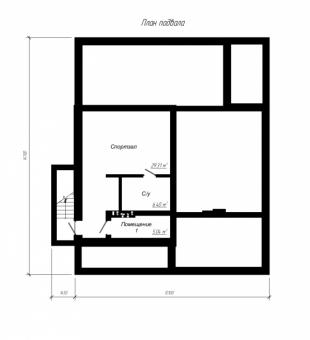 Проект дома с подвалом